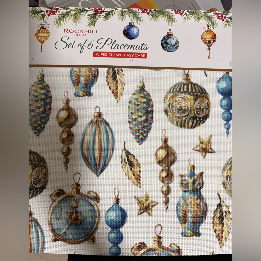 Rockhill Home Set of 6 Single Placemats - Picture 10 of 14